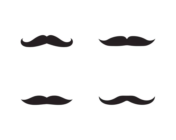 Bigode Homem Logotipo Vetor Símbolo —  Vetores de Stock