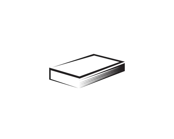 Libro Lettura Logo Simboli Modello Icone App — Vettoriale Stock