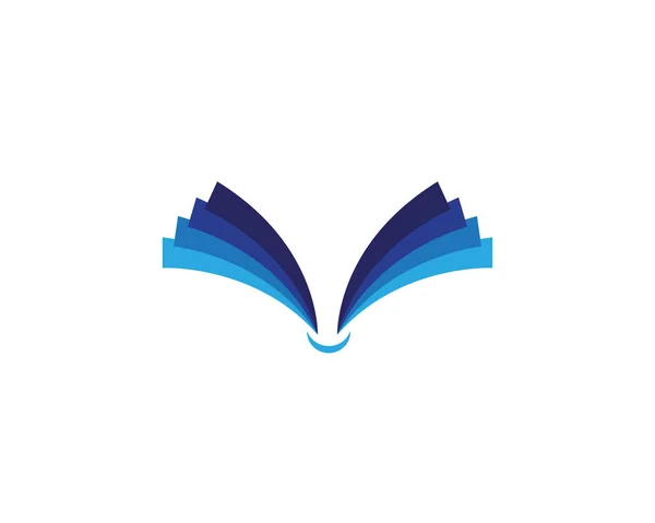 Livro Leitura Logotipo Símbolos Modelo Ícones App — Vetor de Stock