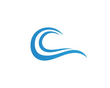 dalga su logo beach vektör