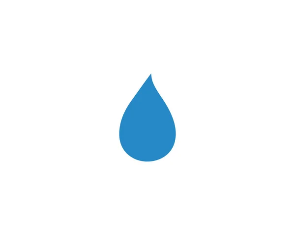 Gota Água Logo Template Design Ilustração Vetorial Vector —  Vetores de Stock