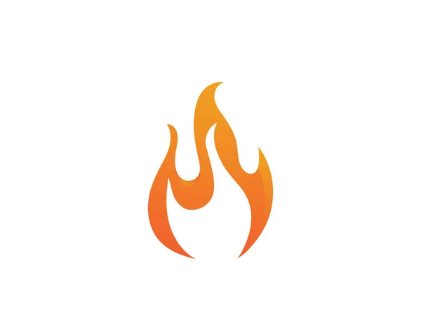 炎のロゴテンプレートのベクトルアイコン石油 エネルギーのロゴの凹部 — ストックベクタ