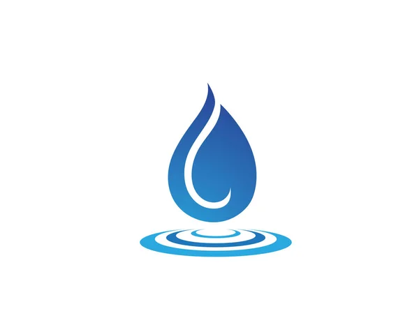 Water Drop Logo Template Vector Illustration Design Vector — Stock Vector