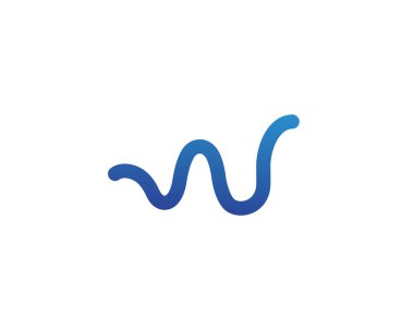 W harfleri iş logo ve semboller templat