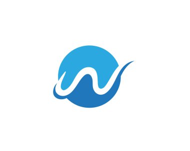 W harfleri iş logo ve semboller templat