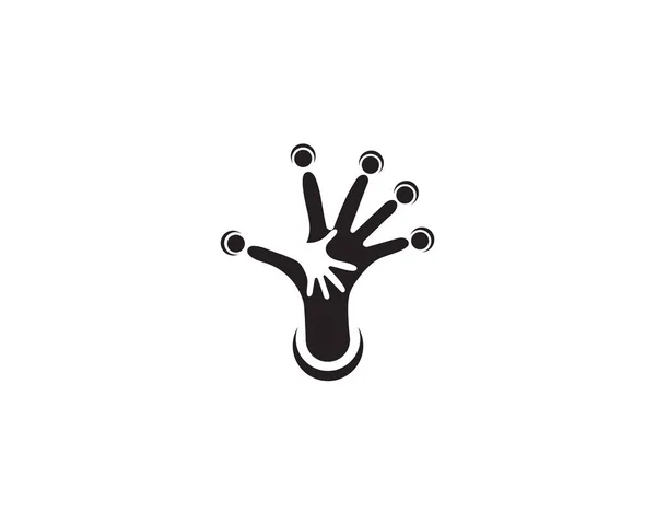 Hand Care Logo Vector Pictogram Sjabloon Business Vecto — Stockvector