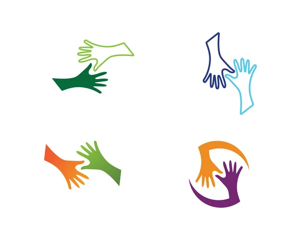 Hand shake symbol logo and symbol