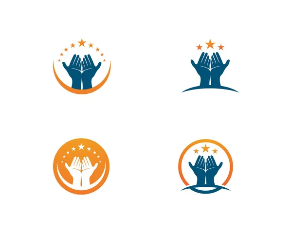 Hand Care Logo Template vector icon Business - Vecto