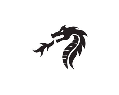 Dragon logo simge vektör
