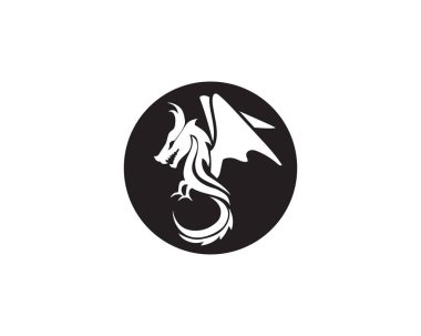 Dragon logo simge vektör
