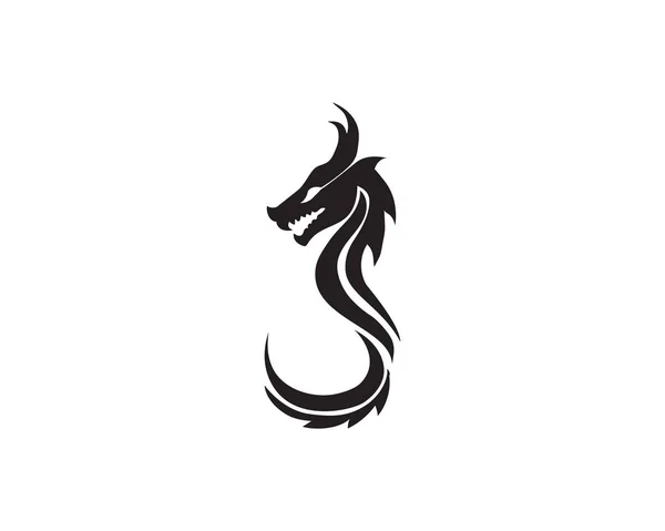 Dragão Logotipo Ícone Vetor —  Vetores de Stock