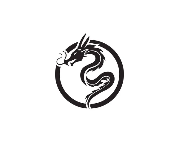 Dragon Logo Pictogram Vector — Stockvector