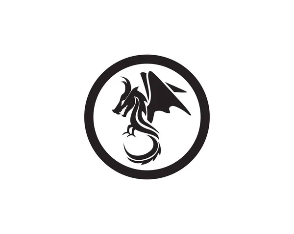 Dragón Icono Del Logotipo Vector — Archivo Imágenes Vectoriales