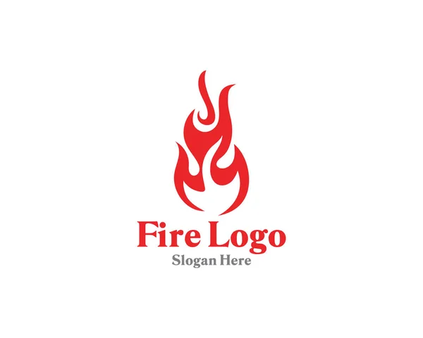 Logotipo Fuego Símbolo Gas Petróleo — Vector de stock