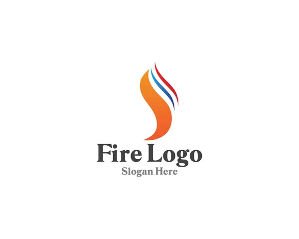Logotipo Fuego Símbolo Gas Petróleo — Archivo Imágenes Vectoriales