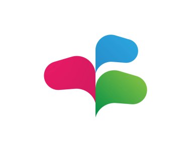 Konuşma balonu sohbet simgesi Logo şablonu