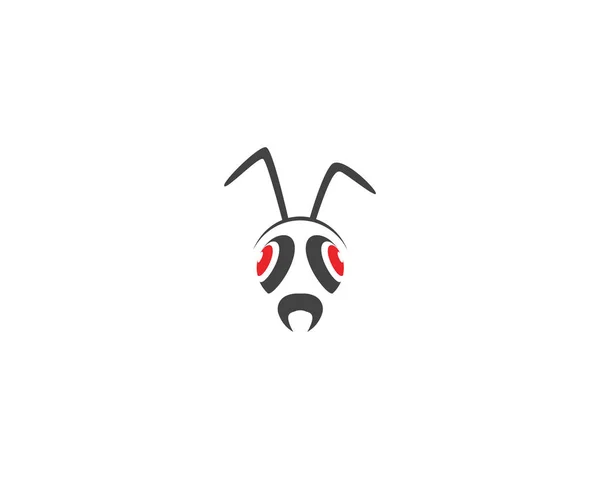 Ant Logo Sjabloon Vector Illustratie Desig — Stockvector