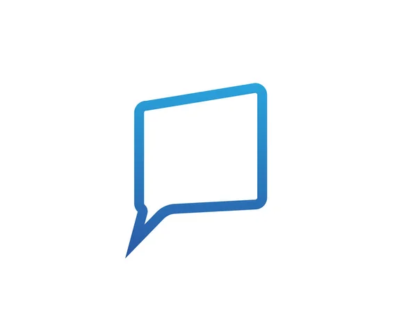 Toespraak Bubble Chat Pictogrammalplaatje Logo — Stockvector