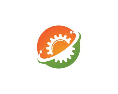 Teknoloji logo simge - vektör