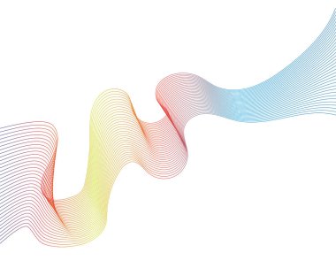 Dalga hat illüstrasyon vektör 