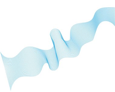 Dalga hat illüstrasyon vektör 