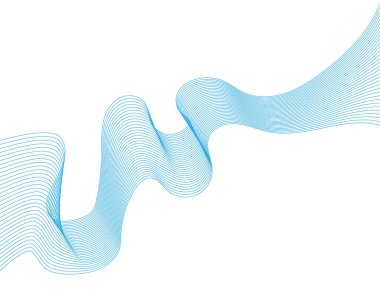 Dalga hat illüstrasyon vektör 