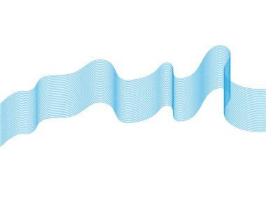 Dalga hat illüstrasyon vektör 