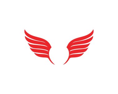 Şahin kanat Logo şablonu vektör simge desig
