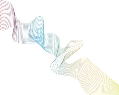 dalga çizgi grafik illüstrasyon