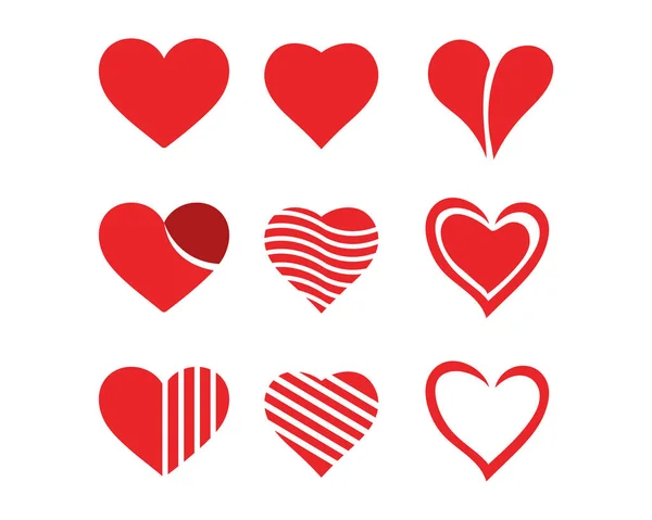 Love Logo Symbols Vector Template Icon — Stock Vector