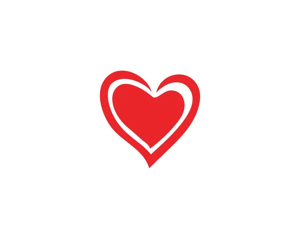 Logotipo Símbolos Amor Ícone Modelo Vetorial —  Vetores de Stock