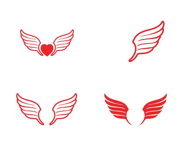 Falcon Wing Logo Template Vetor Ícone Desig — Vetor de Stock