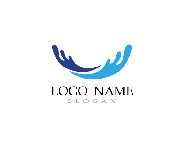 Wave Water Logo Beach — Stock Vector