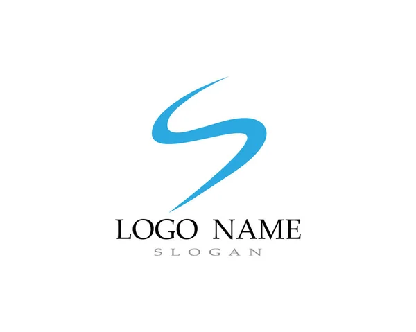 Logo Vector Line Template Fuentes — Vector de stock