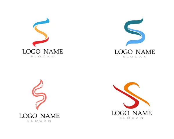 Logo Vector Line Template Fontes —  Vetores de Stock