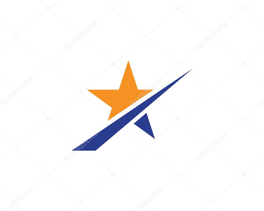 Star logo template vector icon illustration desig