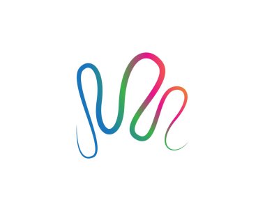 ses dalgası ilüstrasyon logo vektör şablonu