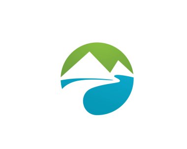 Dağ Logosu İş Şablonu Vecto