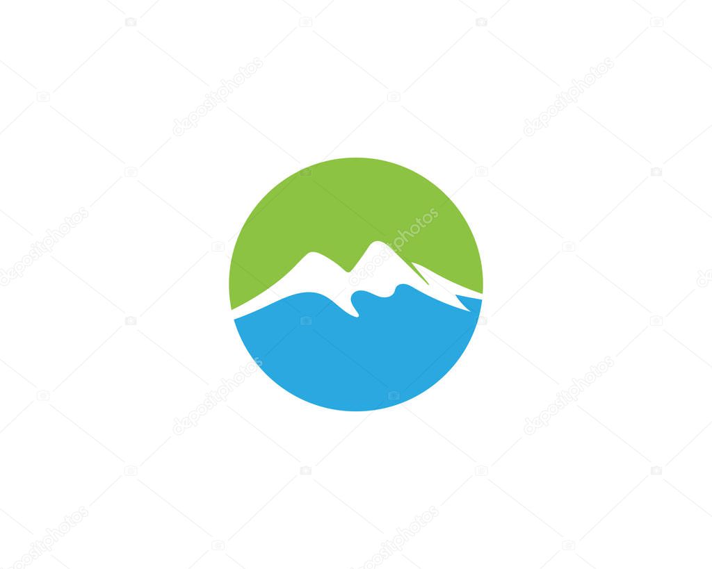 Mountain Logo Business Template Vecto
