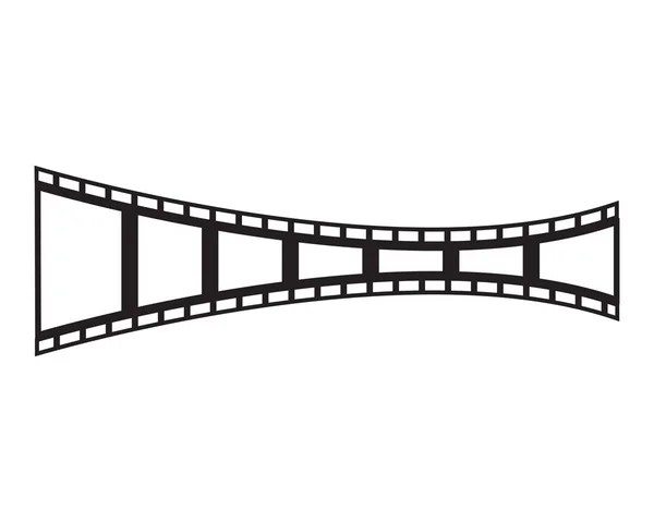 Film Streifen Symbol Vektor Illustration Vorlage Design — Stockvektor