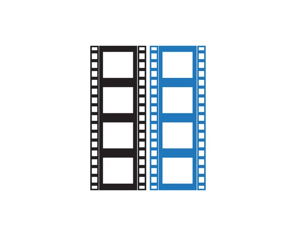 Film Streifen Symbol Vektor Illustration Vorlage Design — Stockvektor