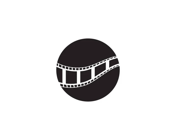 Film Streifen Symbol Vektor Illustration Vorlage Design — Stockvektor