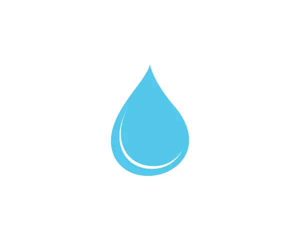 Gota Agua Hoja Logo Plantilla Vector Ilustración Desig — Archivo Imágenes Vectoriales