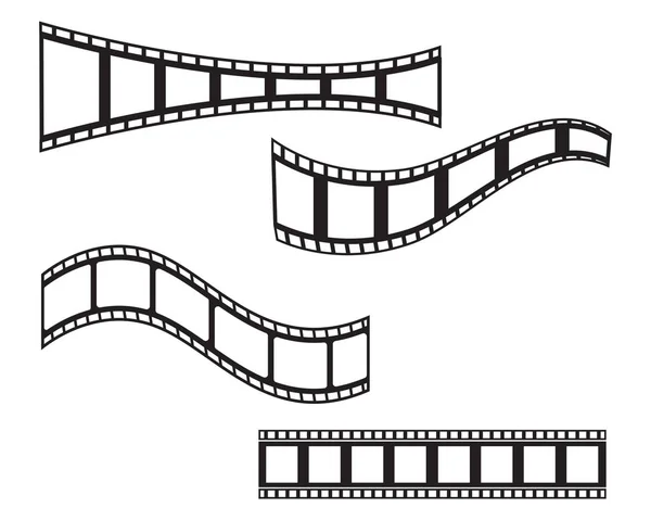 Bande Film Icône Vectoriel Illustration Modèle Conception — Image vectorielle