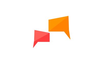 Konuşma balonu simgesi Logo şablonu vektör çizimi