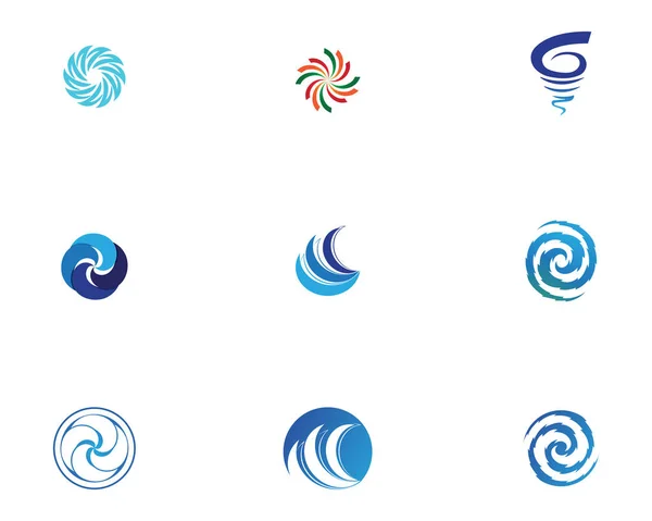 Vortex Logo Und Symbol — Stockvektor