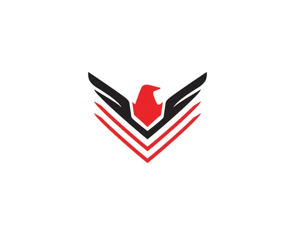 Vogel Und Flügel Logo Vektor — Stockvektor