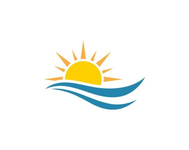 Güneş logo vektör şablonları