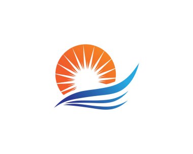 Güneş logo vektör şablonları