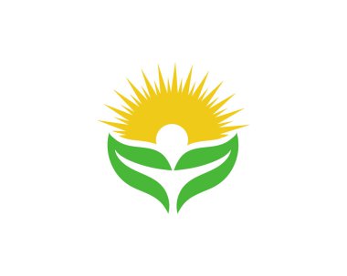 Güneş logo vektör şablonları